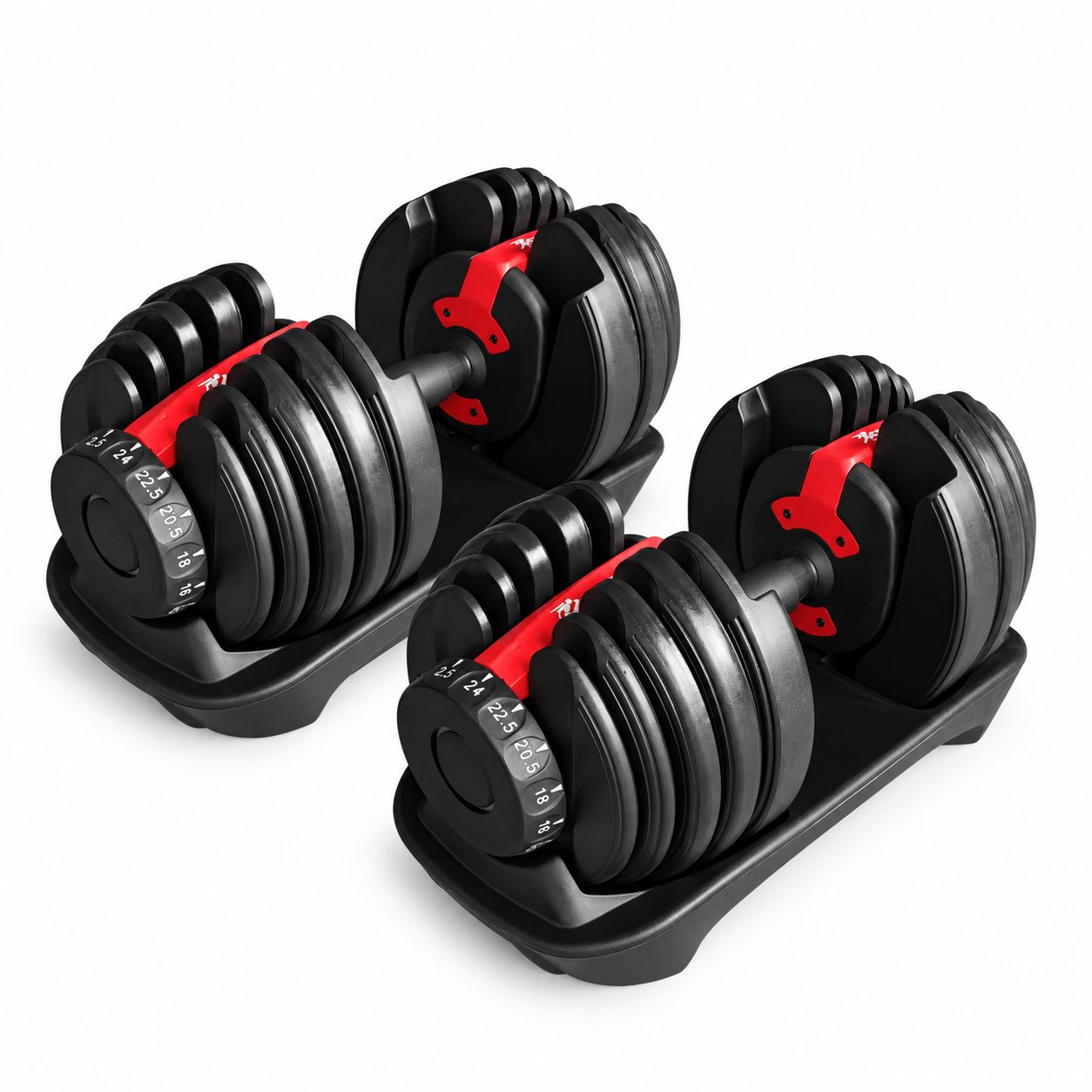 סט זוג משקולת מתכווננת עד 24 ק״ג Runvo PowerFlex 24